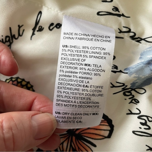 White House Black Market Blazer – Cream, Fringed Hem, Snap Closure – Size 10 - Picture 7 of 9